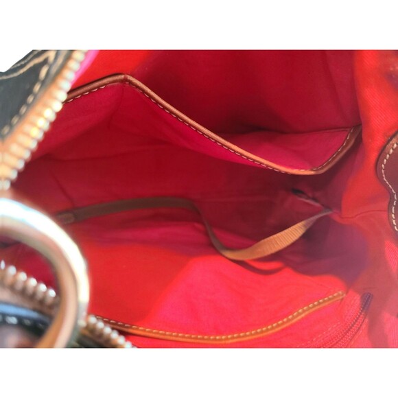 Dooney & Bourke Pebble Grain Small East West Slouch Shoulder Bag Black & Brown - Picture 7 of 12